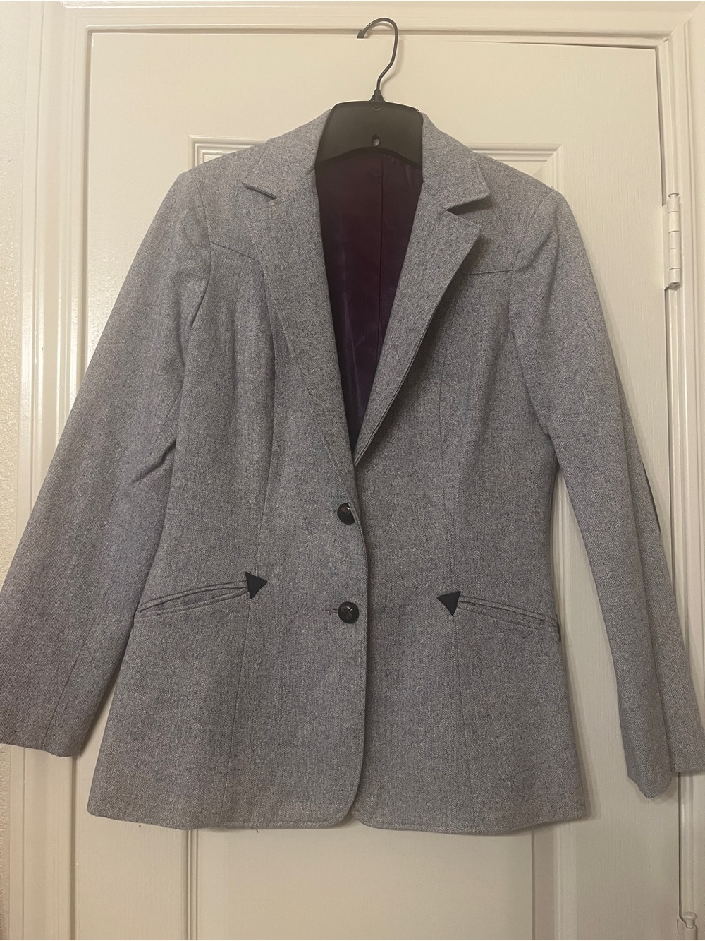 Vintage Pendleton Grey Wool Tailored Blazer